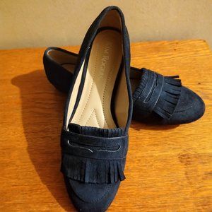 Blue Suede Flats